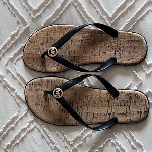 MK THong cork Sandals